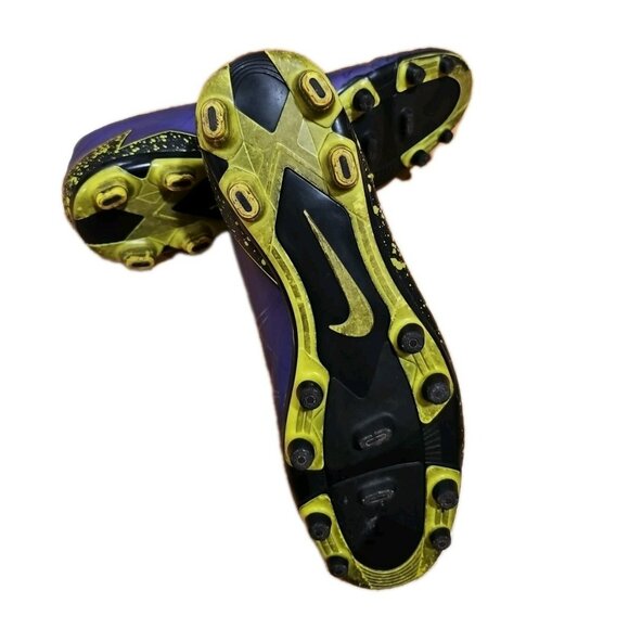 Nike Hypervenom Phade II Purple Frozen Yellow Cleats 749889-550 Men's Size 13 - Picture 7 of 7